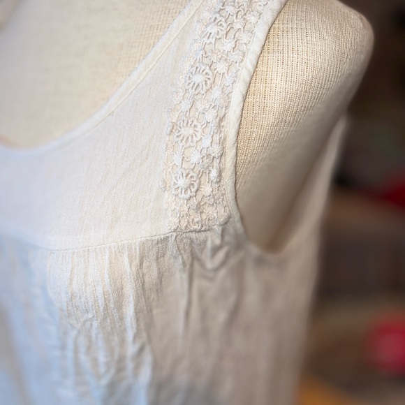 Mossimo Supply Co. XL Garden Lace Cottagecore Coquette Costal Cowgirl White - Picture 5 of 6